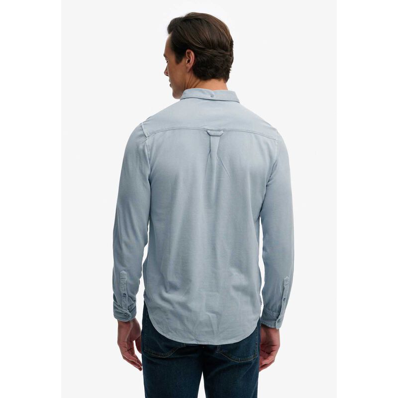 Superdry Vintage Destroy Pique Long Sleeve Shirt image number 1